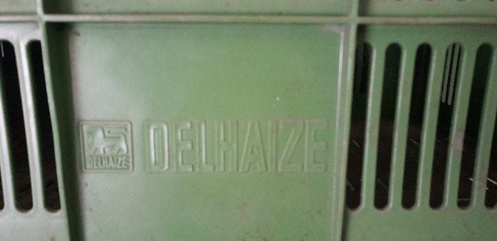 groene kunstof kratten, Ophalen, Gebruikt
