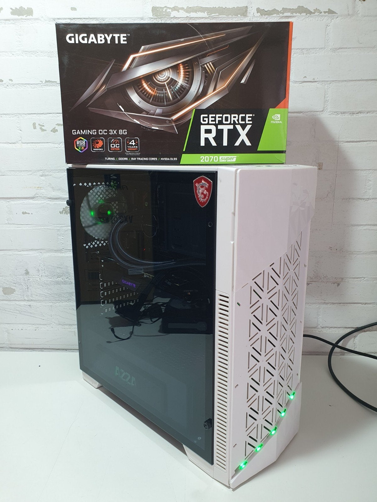 Game PC i7-8700 RTX 2070 Super 8G 32GB DDR4 1TB SSD W11, Met monitor, 32 GB, ., Refurbished