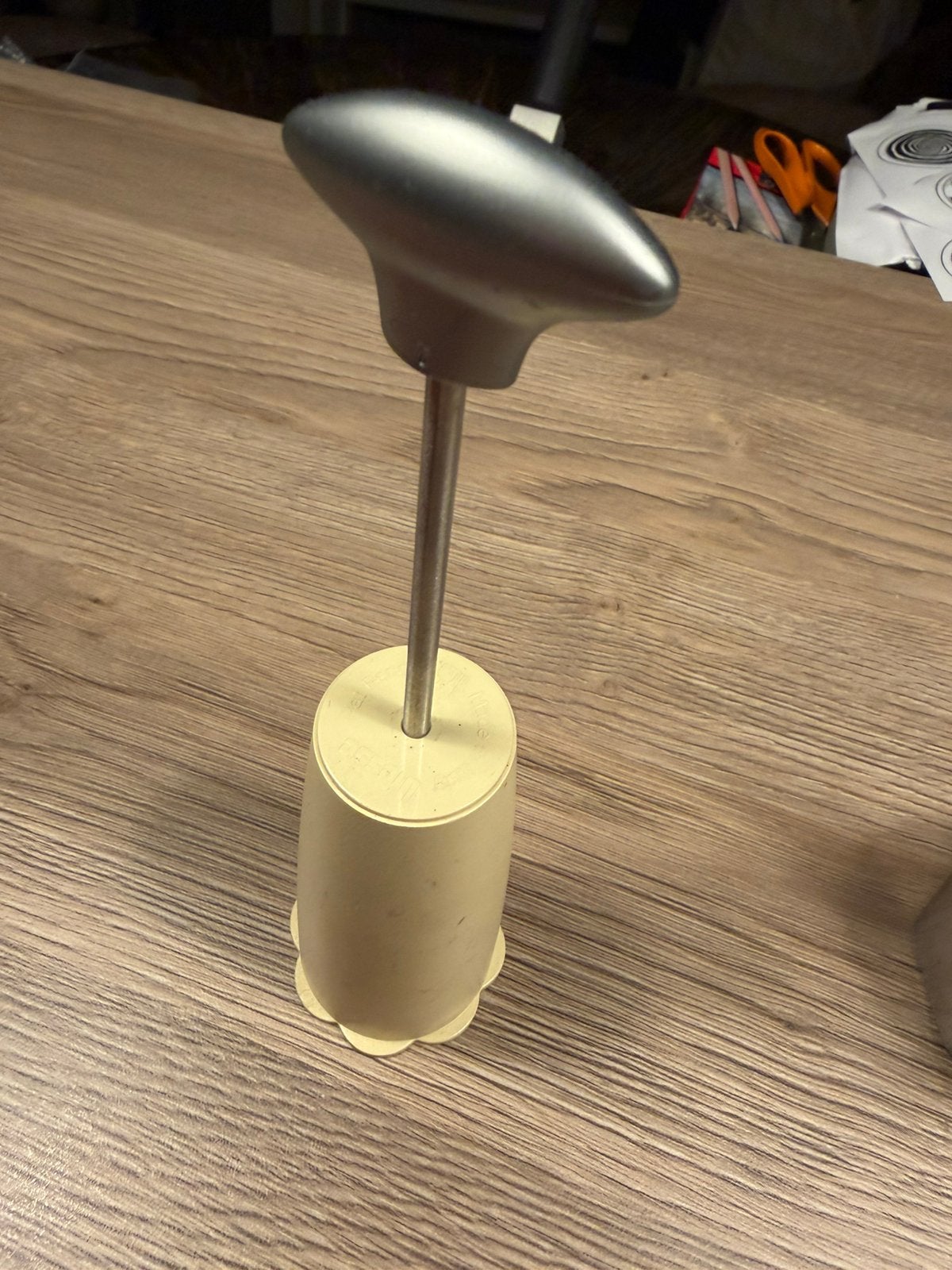 Vintage Biesse melkopschuimer Made in Italy retro cappuccino, Ophalen of Verzenden, Zo goed als nieuw, Handmatige melkopschuimer