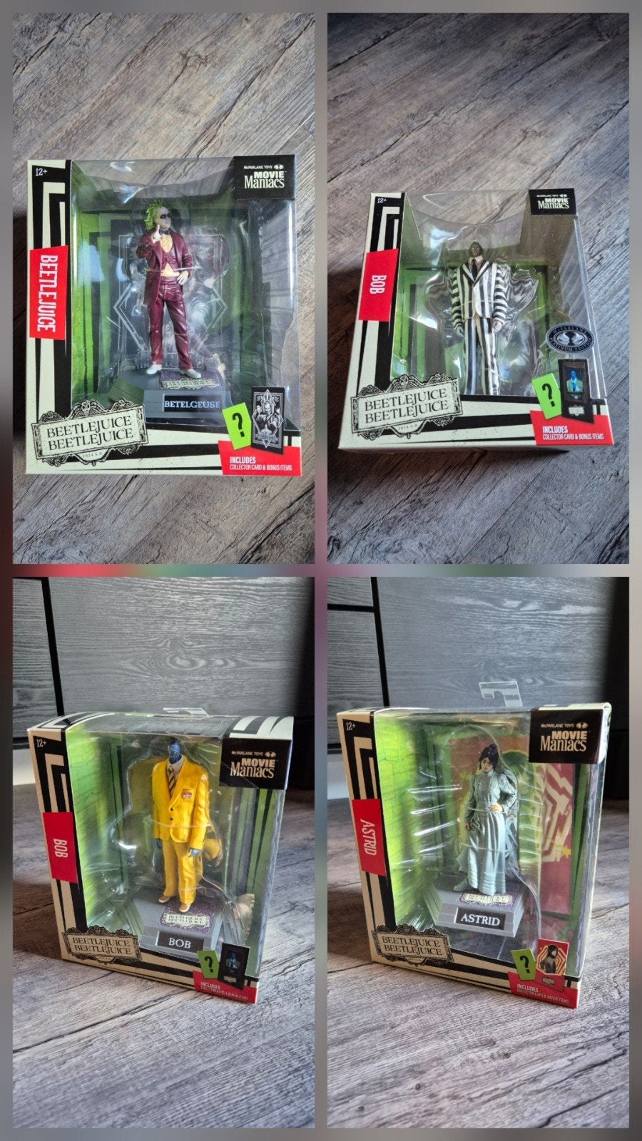 4x Movie Maniacs Beetlejuice Figuren

Alle figuren zijn nieu, Verzenden, Nieuw
