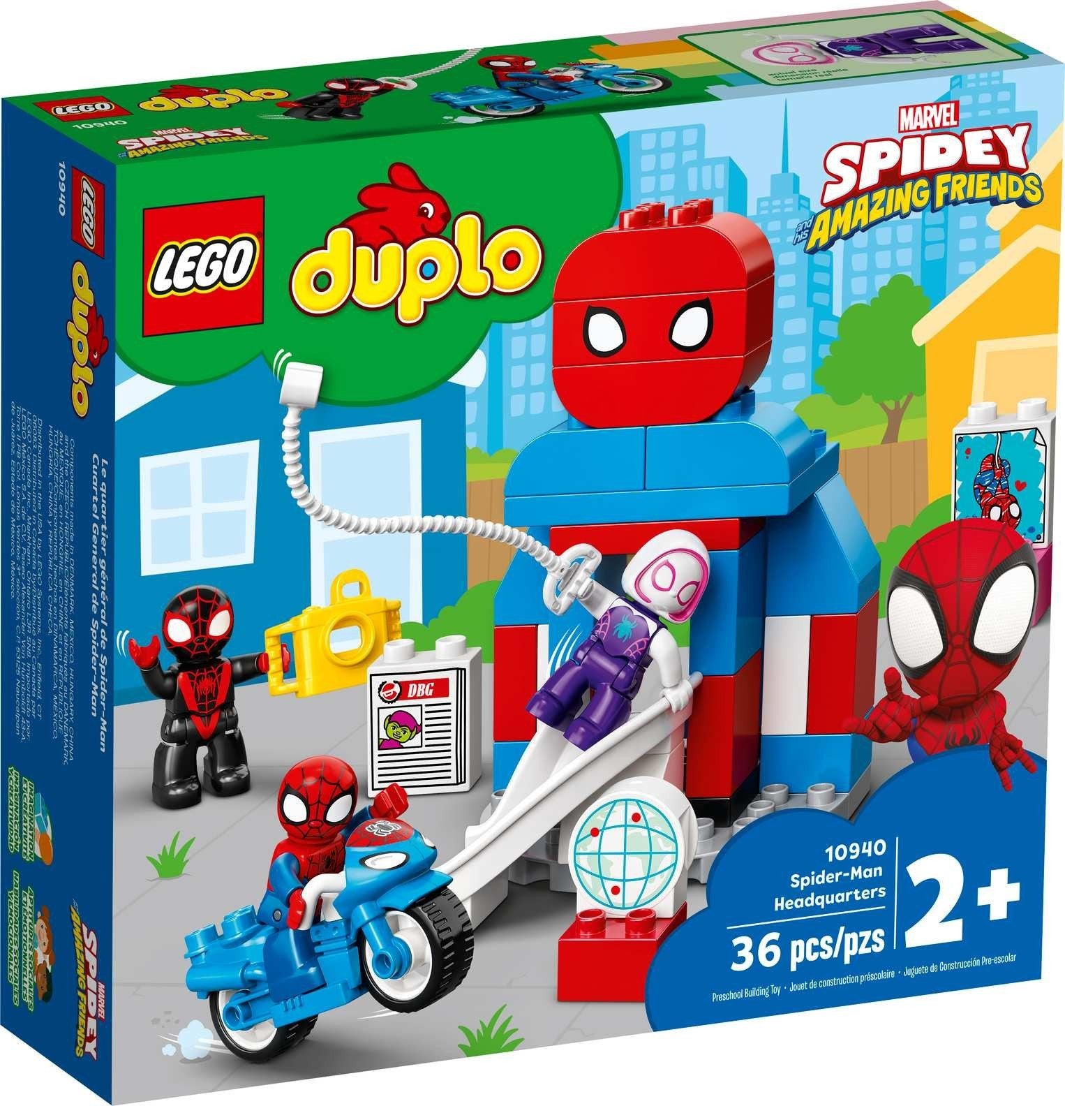 Duplo Spider-Man hoofdkwartier 10940, Ophalen, Marvel, Compleet, Duplo