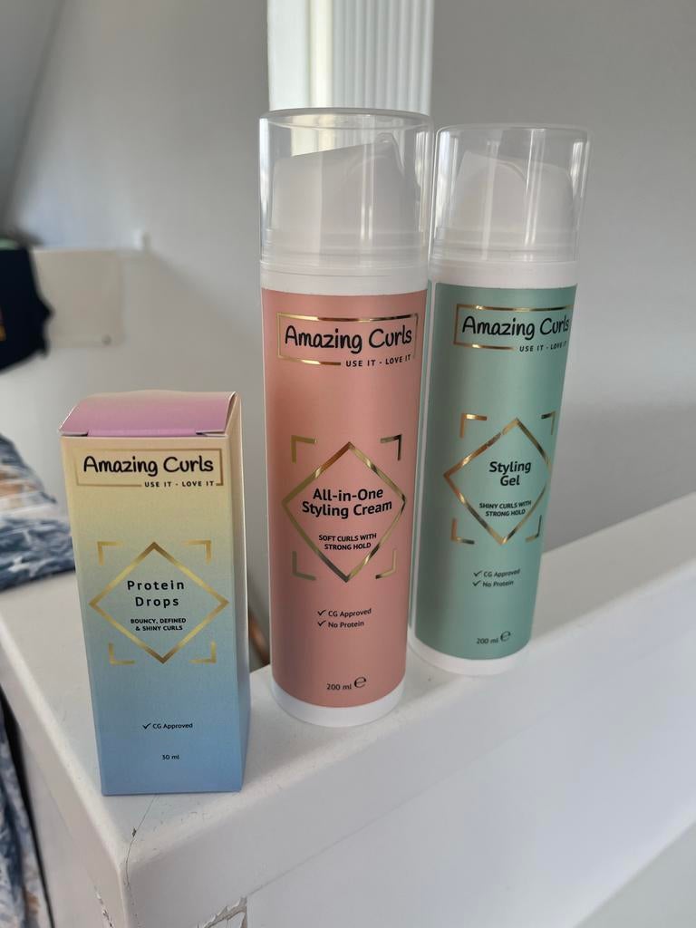 Amazing Curls CG Proof Haarproducten Bundel, Ophalen of Verzenden, Nieuw, Gel, Wax, Haarlak of Mousse