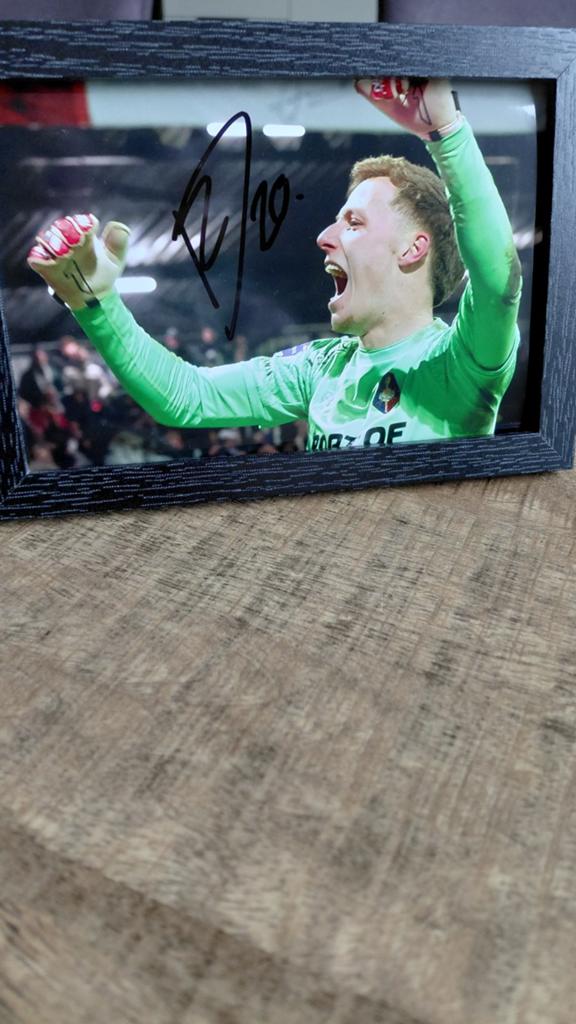 Gesigneerde Daan Reiziger Telstar Foto, Antiek en Kunst, Kunst | Schilderijen | Modern, Ophalen of Verzenden