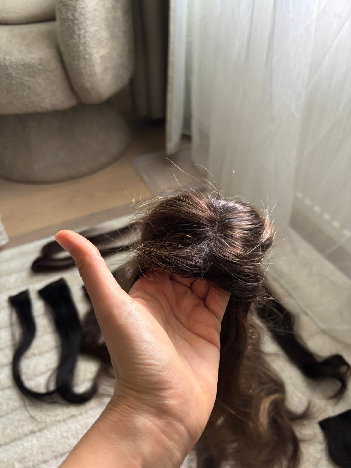 Topper extension, Ophalen of Verzenden, Pruik of Haarverlenging