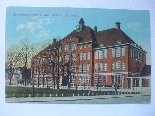 P276 Rotterdam - H.B.S. voor Meisjes, Verzenden, 1920 tot 1940, Ongelopen, Zuid-Holland