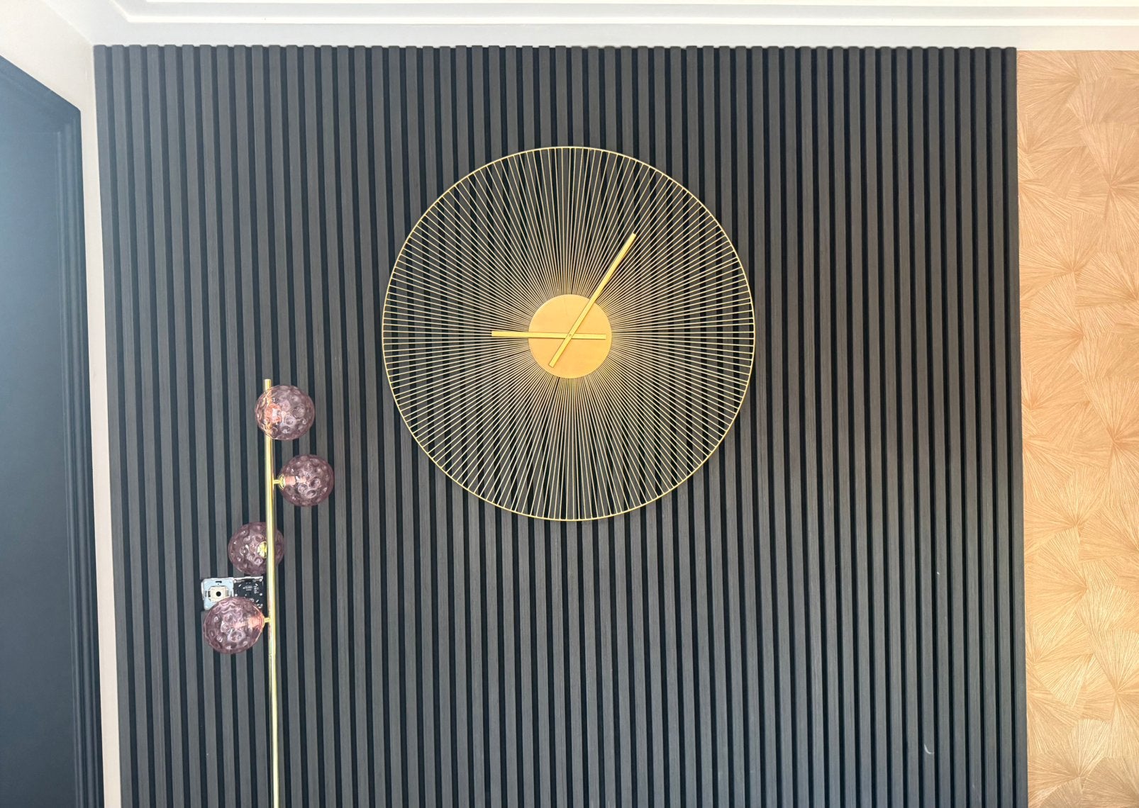 Nieuwe wandklok van Richmond Aubrey goud, Ophalen, Zo goed als nieuw, Wandklok