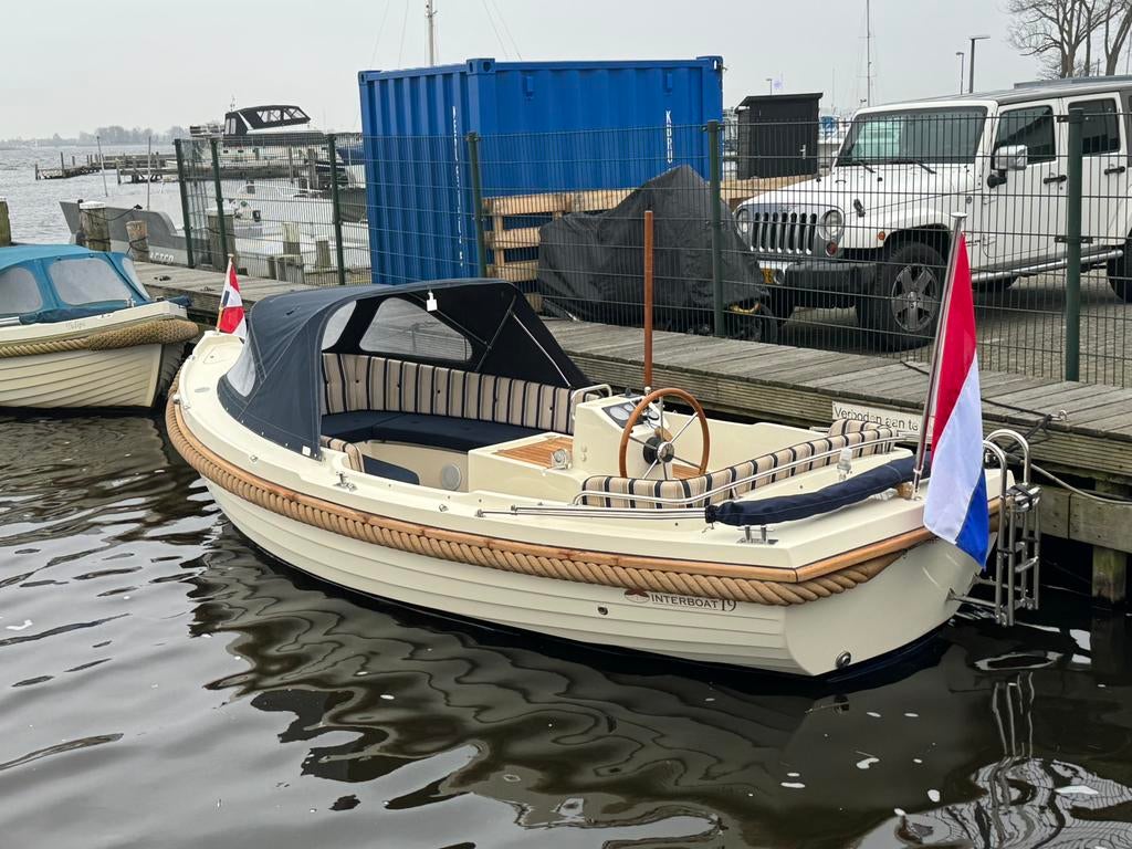 Interboat 19 met boegschroef en veel extra’s, Watersport en Boten, Ophalen, Gebruikt, Binnenboordmotor, Diesel