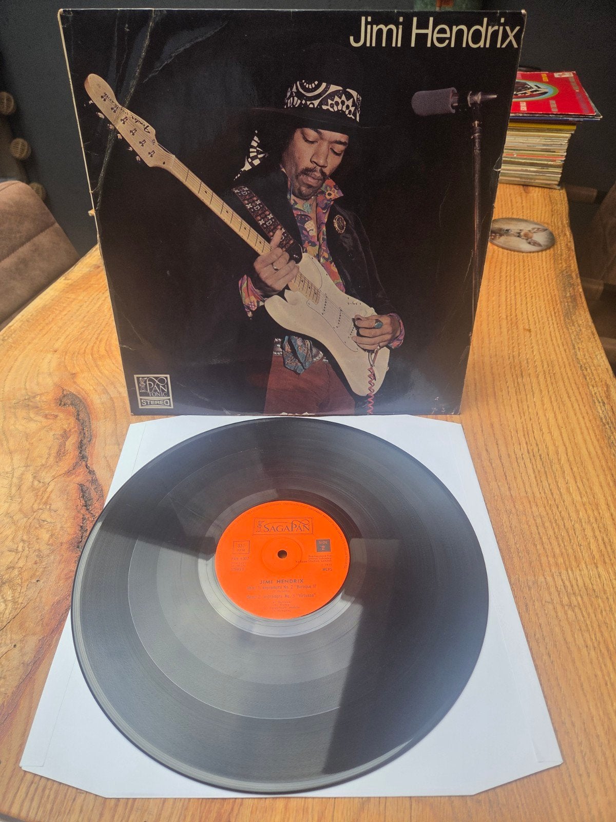 Jimi Hendrix - Saga PAN 6307 LP (1969), LP, Gebruikt, Ophalen of Verzenden, Classic Rock