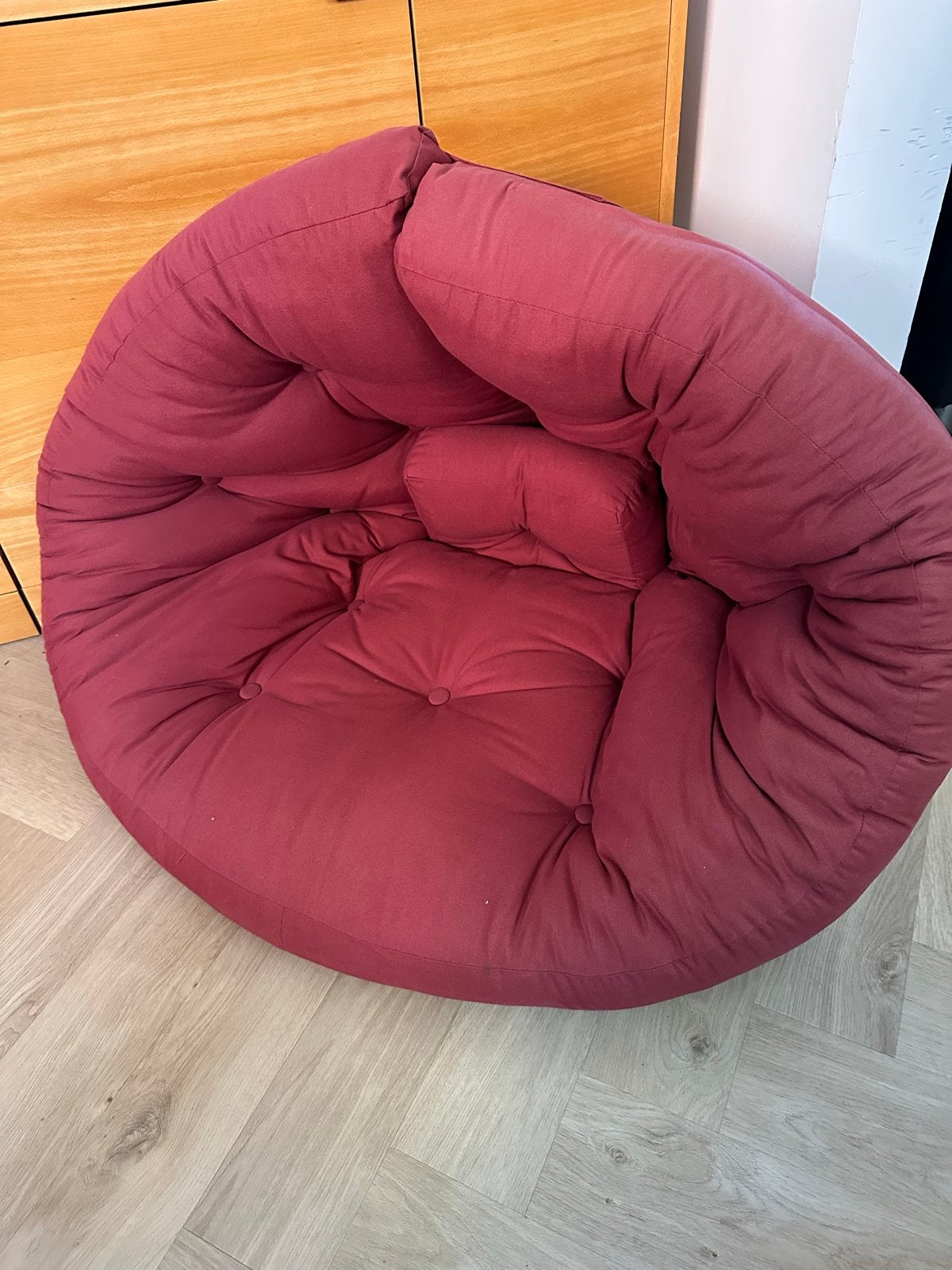 Karup Design Nido Futon Stoel - Rood, Ophalen, Gebruikt, 100 tot 125 cm, Stof
