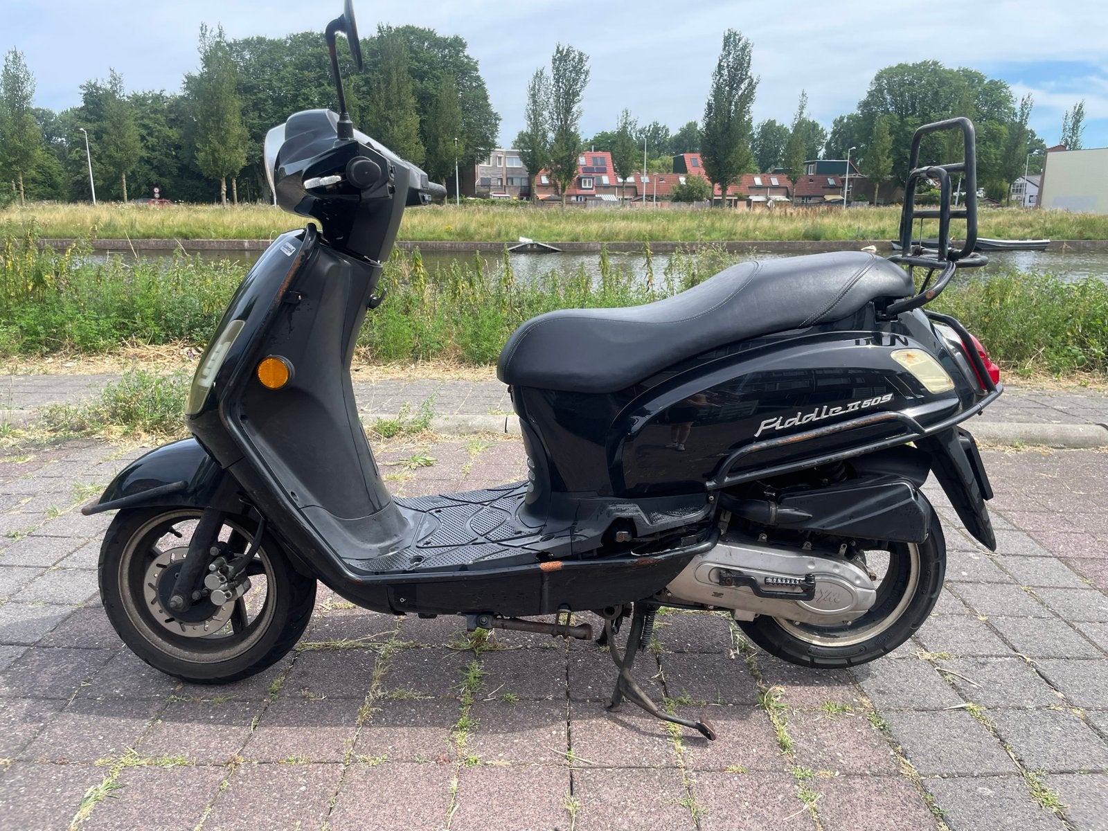 Sym Fiddle 2 e4 2019, Fietsen en Brommers, Scooters | SYM, Gebruikt, Fiddle, Maximaal 45 km/u, Benzine, Ophalen