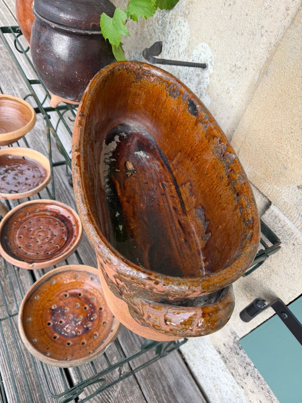Antiek Franse ovenschaal uit de Provence, Ophalen of Verzenden
