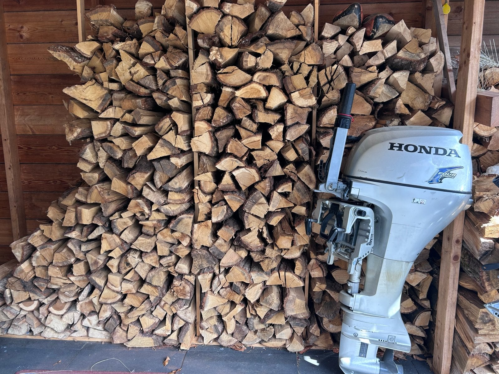 Gekloofd brandhout - Eikenhout, Tuin en Terras, Haardhout, Minder dan 3 m³, Ophalen, Eikenhout, Blokken