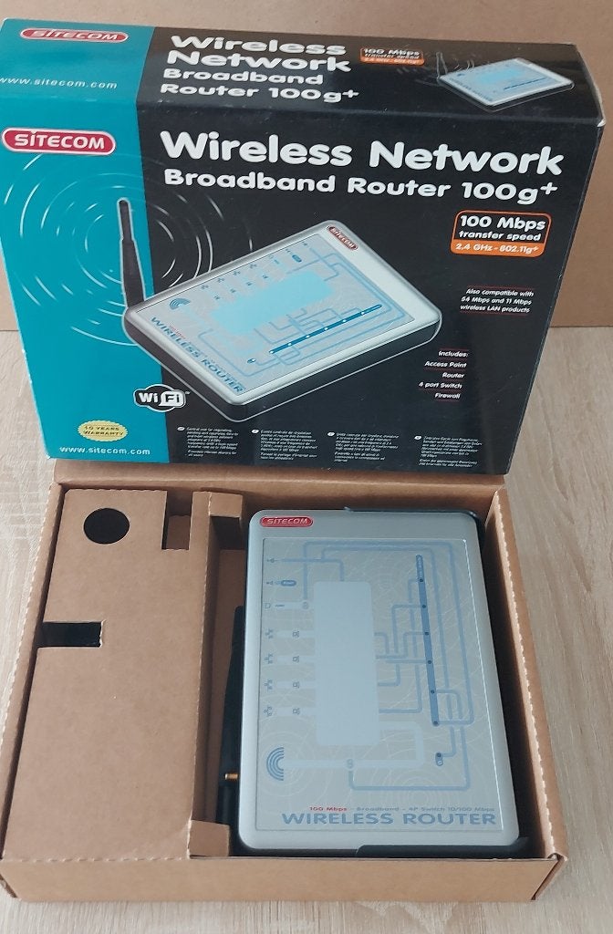 Sitecom Draadloze Router WL-122 en met PCI-cards WL-121 V2, Ophalen of Verzenden, Zo goed als nieuw, Router, Netgear, Sitecom, Linksys