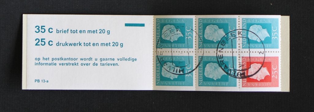 NVPH PB 13a Postzegelboekje gestempeld, Postzegels en Munten, Postzegels | Nederland, Verzenden, Na 1940, Gestempeld
