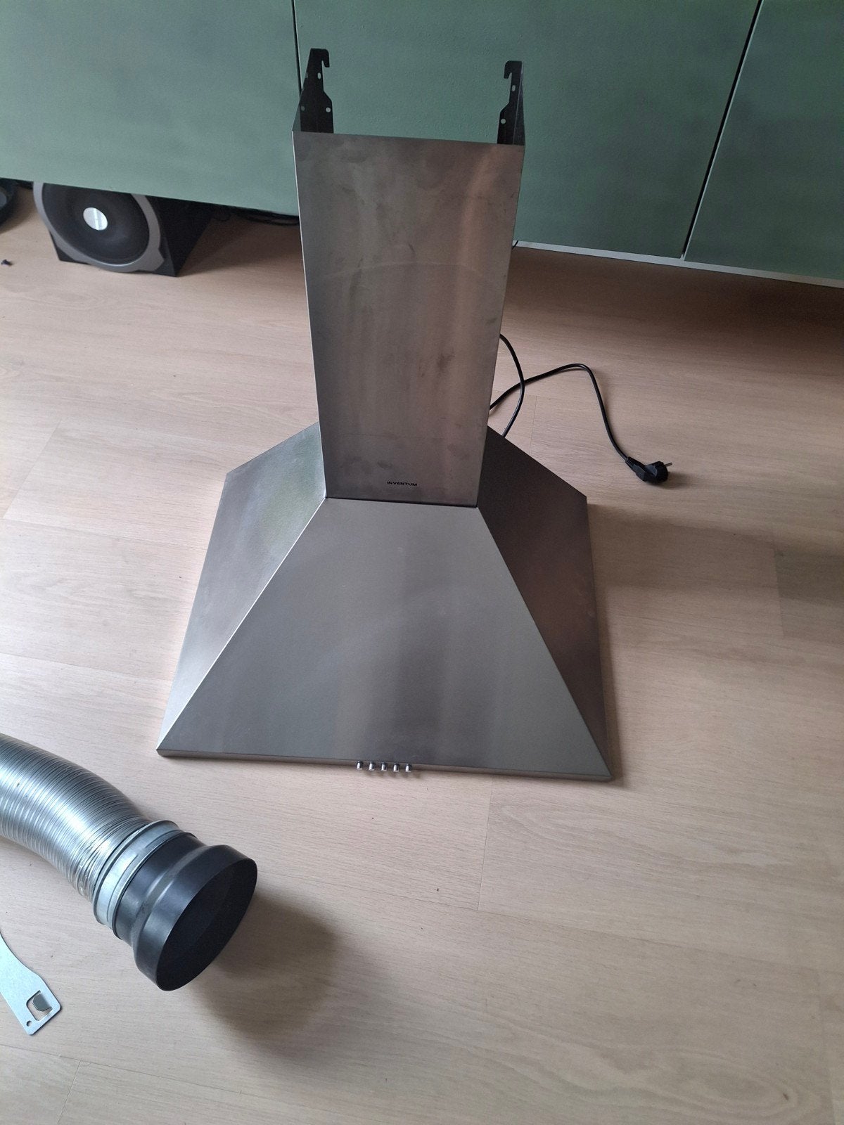 Inventum Afzuigkap met Motor en Verlichting 60cm, Ophalen, Gebruikt, Vrijstaand, Motor