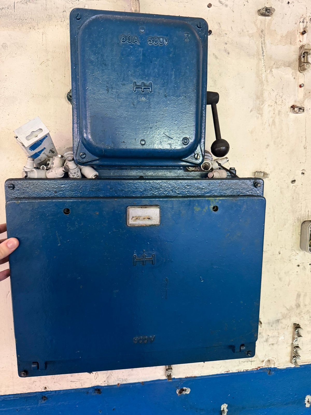 Vintage holec industrielle schakelkast, Auto diversen, Autogereedschap, Ophalen, Zo goed als nieuw