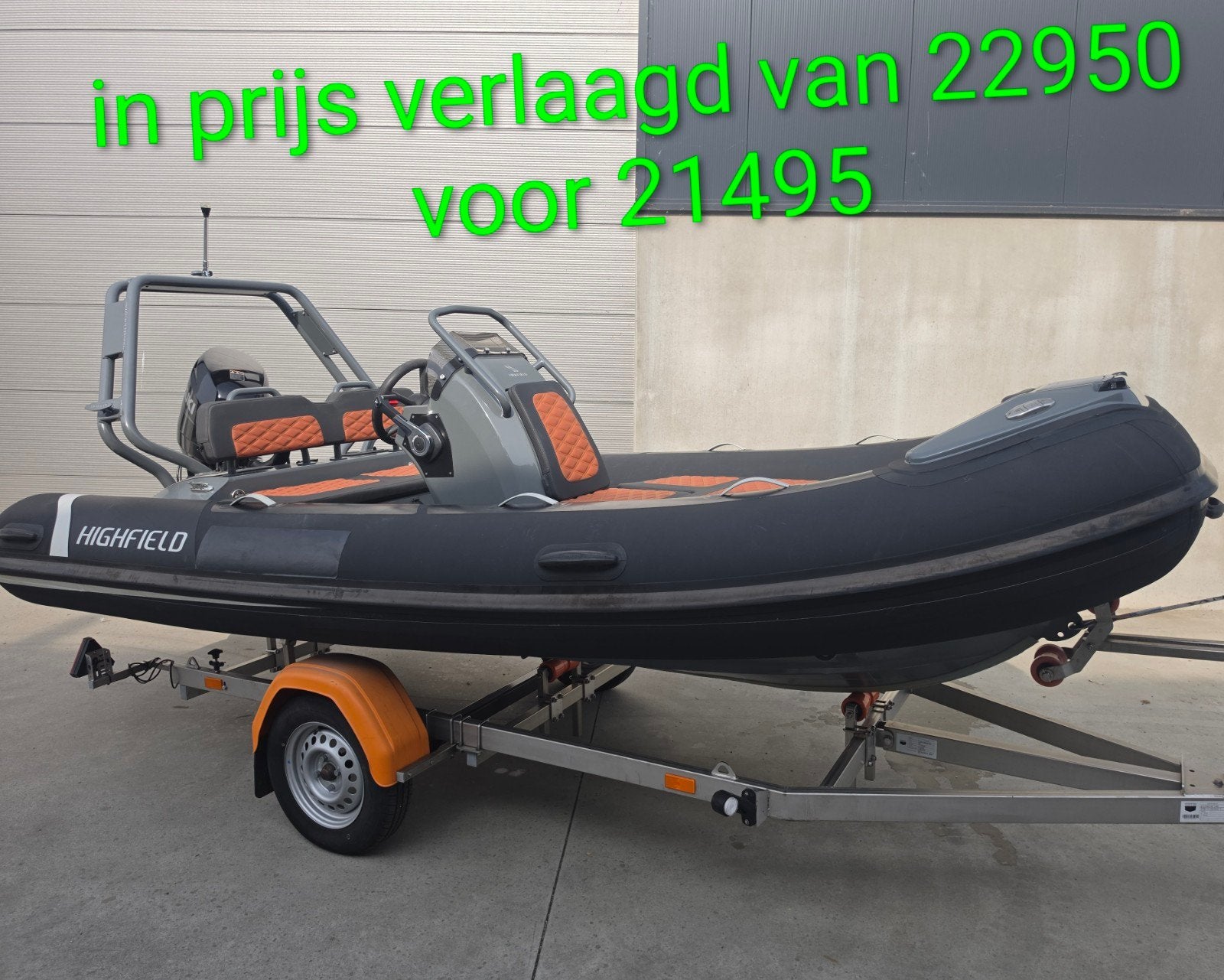 Highfield Sport 420 Hypalon met Suzuki 50pk en trailer, 50 cm, Aluminium, 4 m, Ophalen of Verzenden