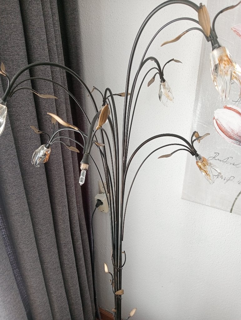 staande bronzen vloerlamp, Ophalen of Verzenden, Zo goed als nieuw, 150 tot 200 cm