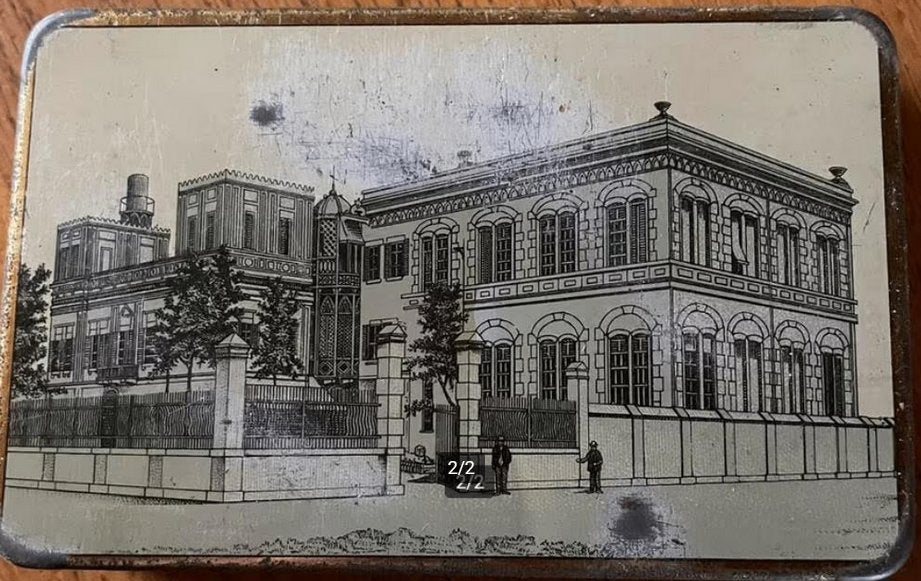 Antiek sigarettenblikje van Nestor Gianaclis Egypte Queen, Ophalen of Verzenden, Gebruikt, Overige
