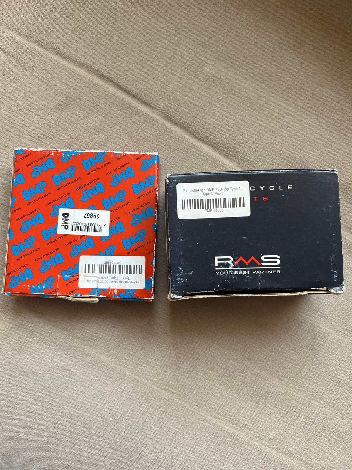 2x nieuwe Piaggio puch zip remschoenen remblokken set, Ophalen of Verzenden, Nieuw, Overige typen