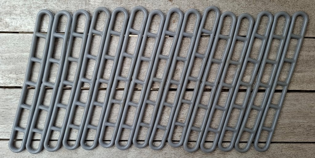 35 stuks 6 traps - LADDERSPANNERS - 22 cm, Caravans en Kamperen, Ophalen of Verzenden, Zo goed als nieuw