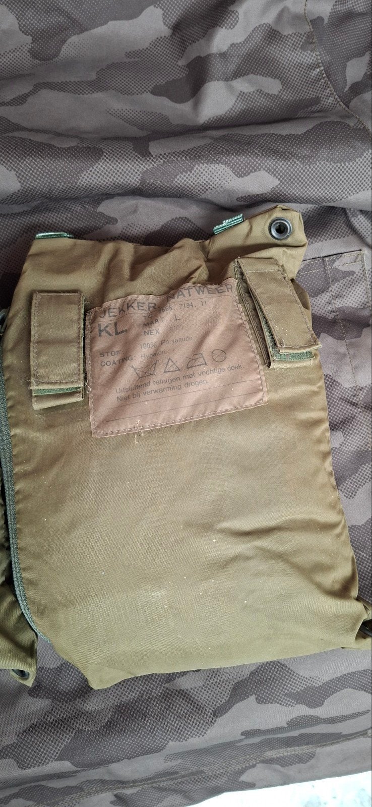 KL Jekker Natweer (Regenjas) -, Ophalen of Verzenden, Landmacht, Nederland, Kleding of Schoenen