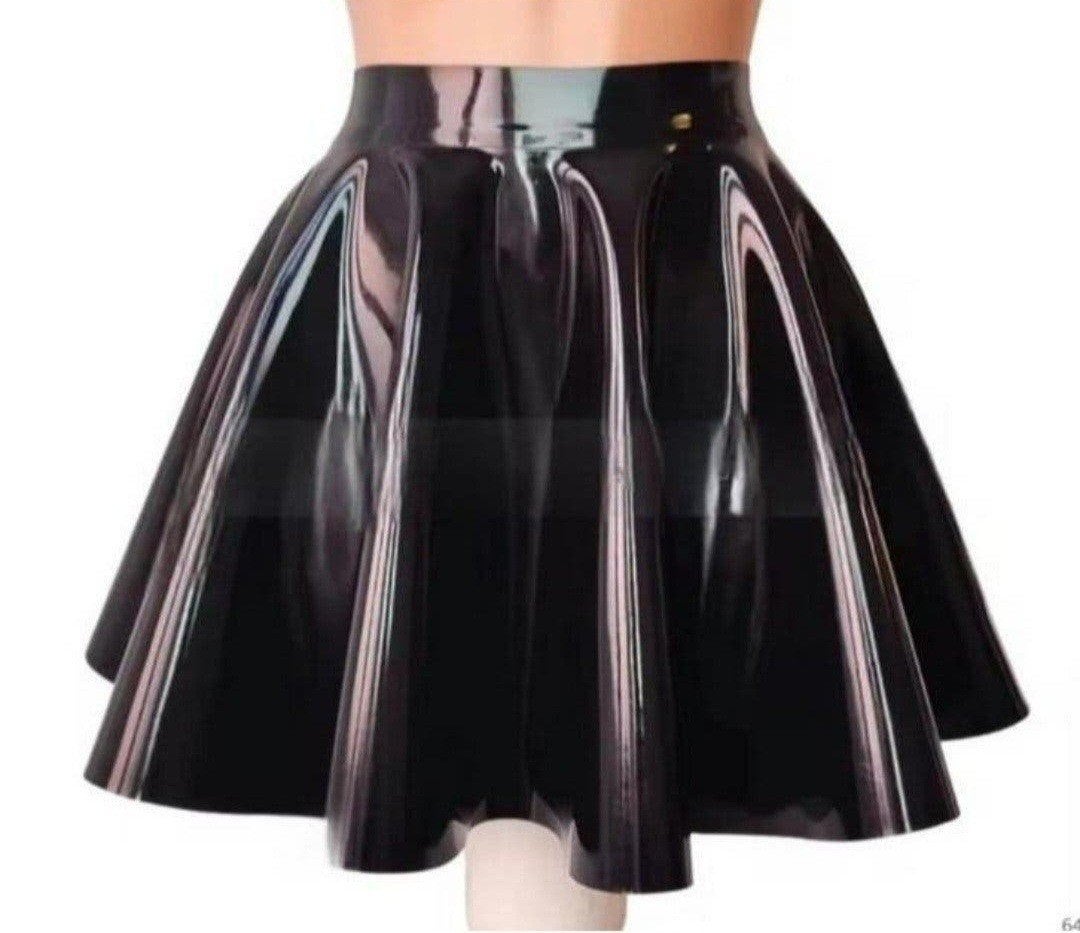 Latex rokje flair, 3XL 
Diverse kleuren
Maat XXS tm 3XL
Late, Kleding | Dames, Verzenden, Nieuw, Boven de knie