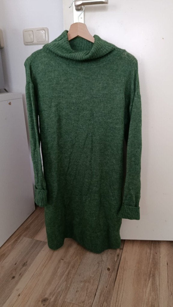 Groene HEMA coltrui jurk maat S, Ophalen of Verzenden, Zo goed als nieuw, HEMA, Maat 36 (S)