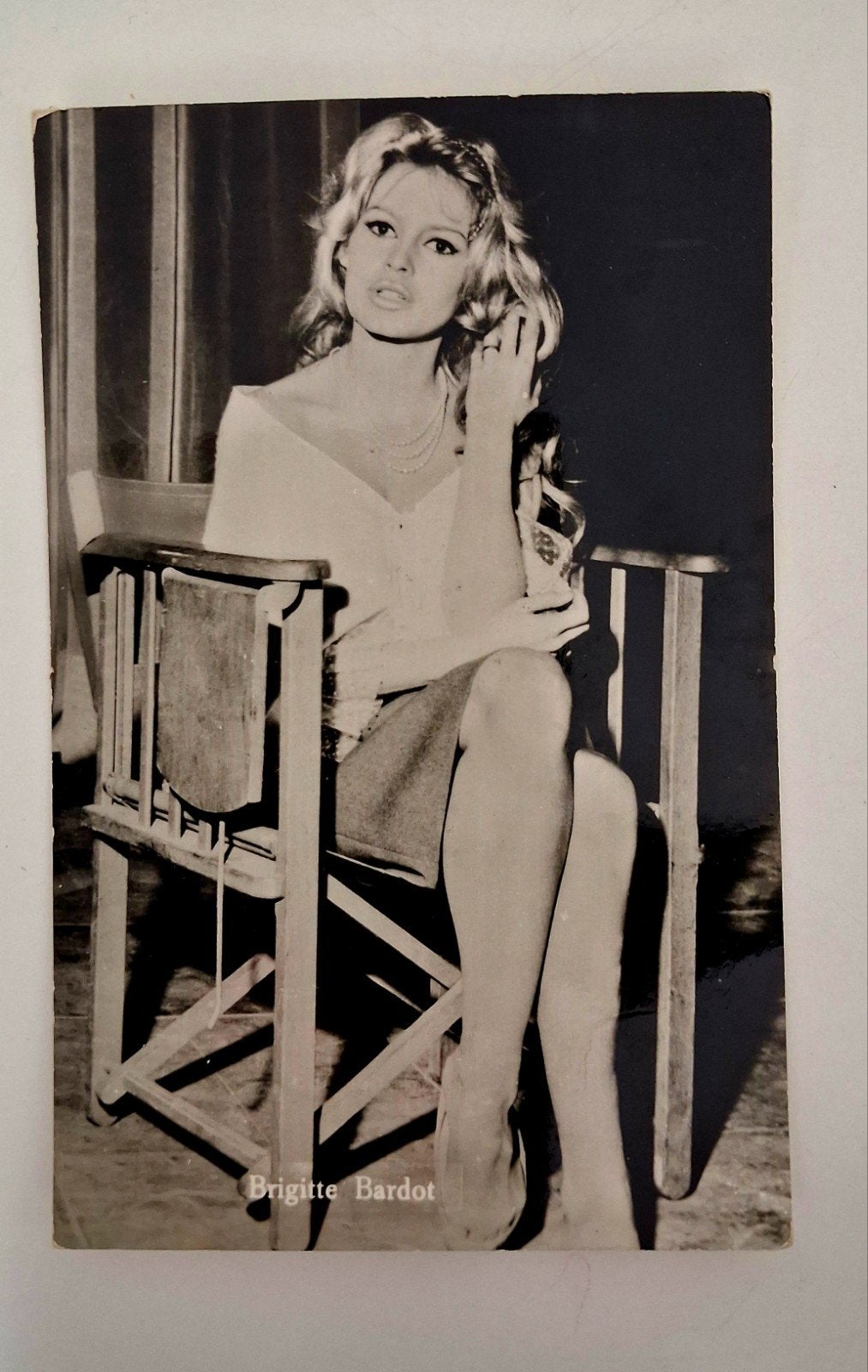 Fotokaart Brigitte Bardot - Jaren '50/'60, Gebruikt, Foto, Ophalen of Verzenden, 1940 tot 1960