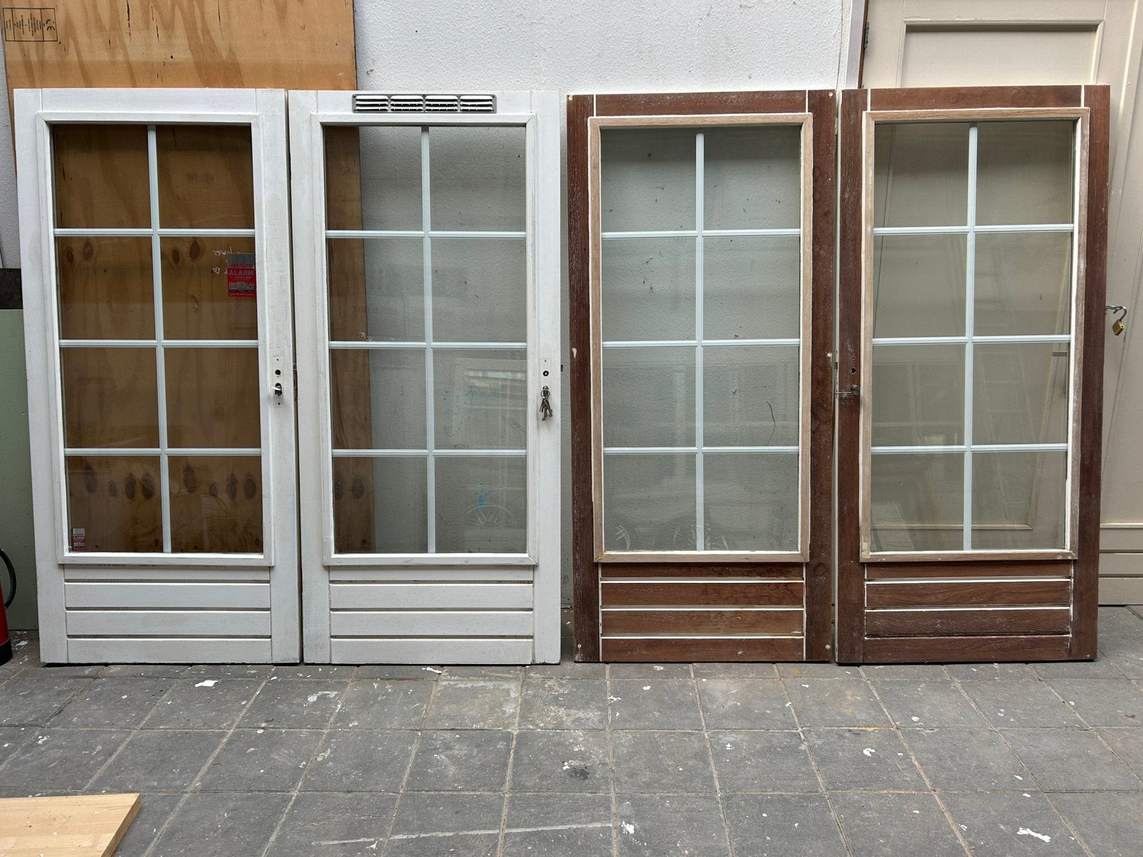 Hardhouten deuren, Gebruikt, Deurkozijn, Hout, Ophalen