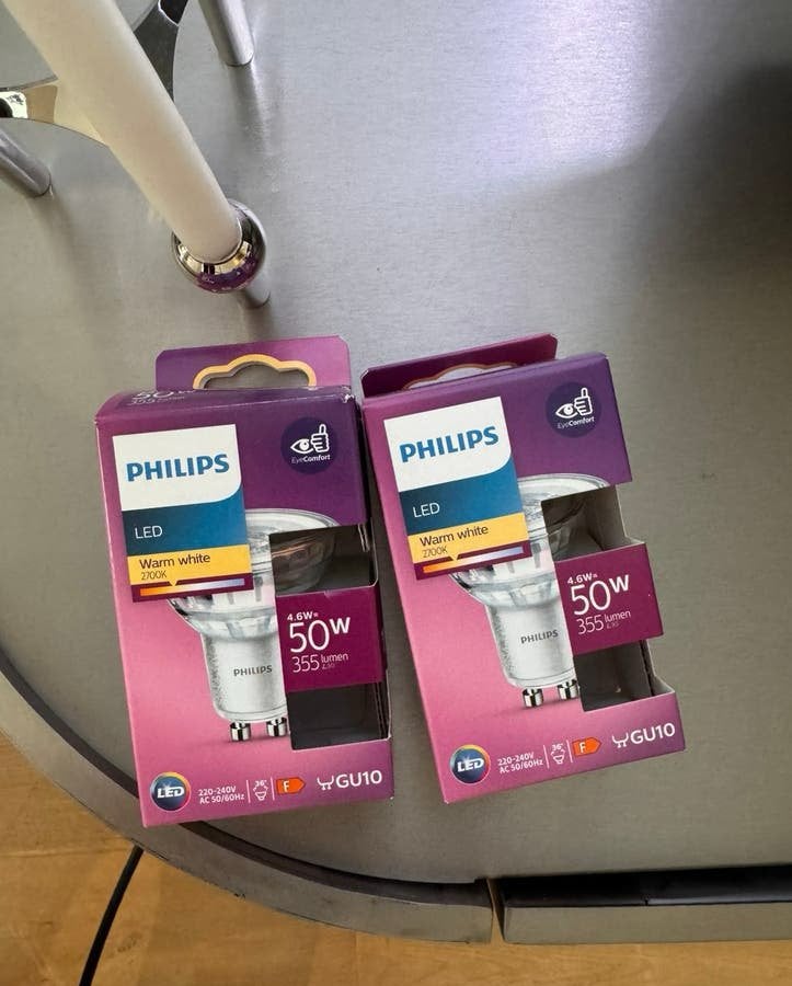 Nieuwe Philips LED GU10 Warm Wit 2700K (niet gebruikt), Led-lamp, GU10, Nieuw, Warm wit