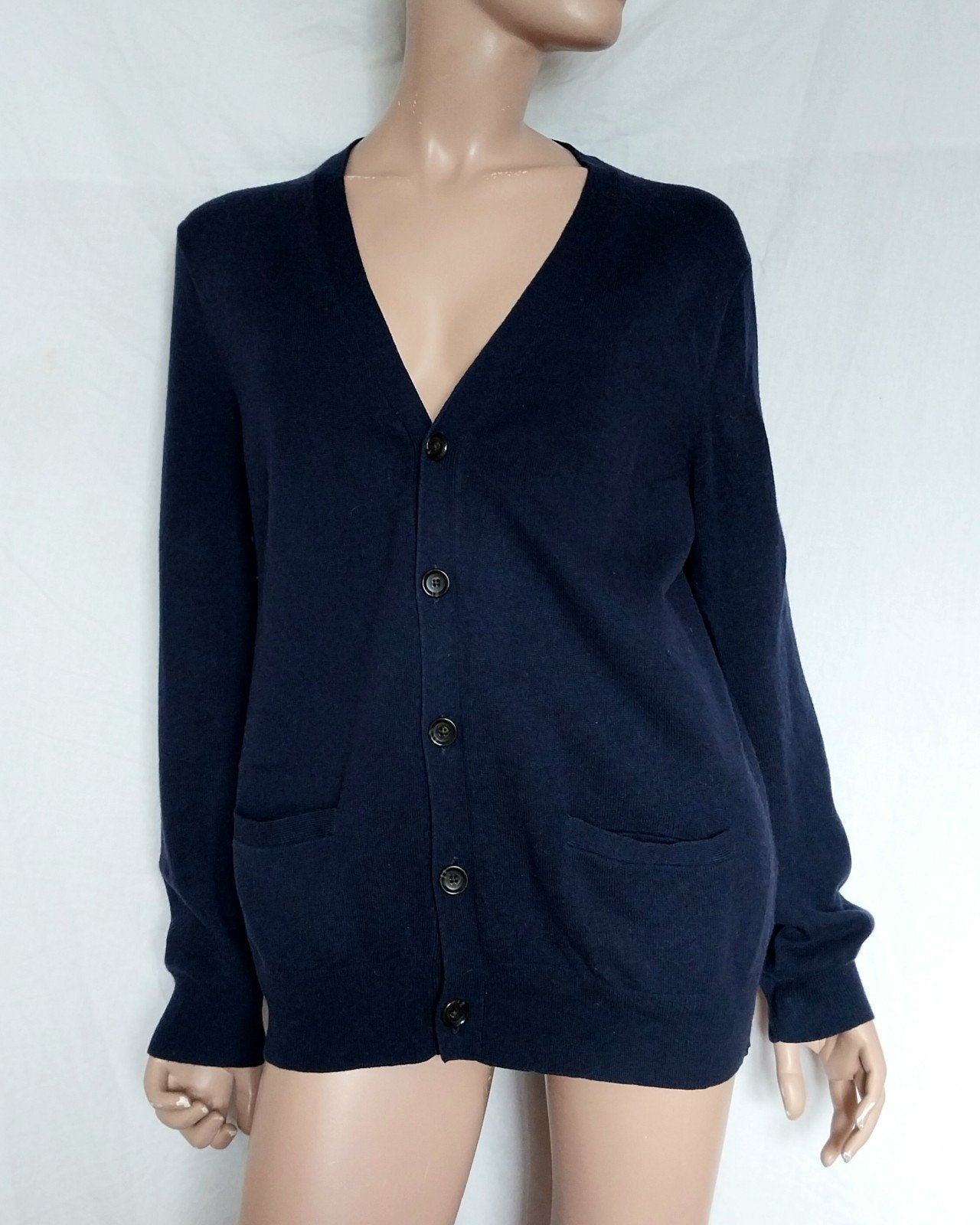 RALPH LAUREN Vest,  Maat L , WOL , CASHMERE, Kleding | Dames, Truien en Vesten, Ophalen, Zo goed als nieuw, Maat 42/44 (L), Blauw