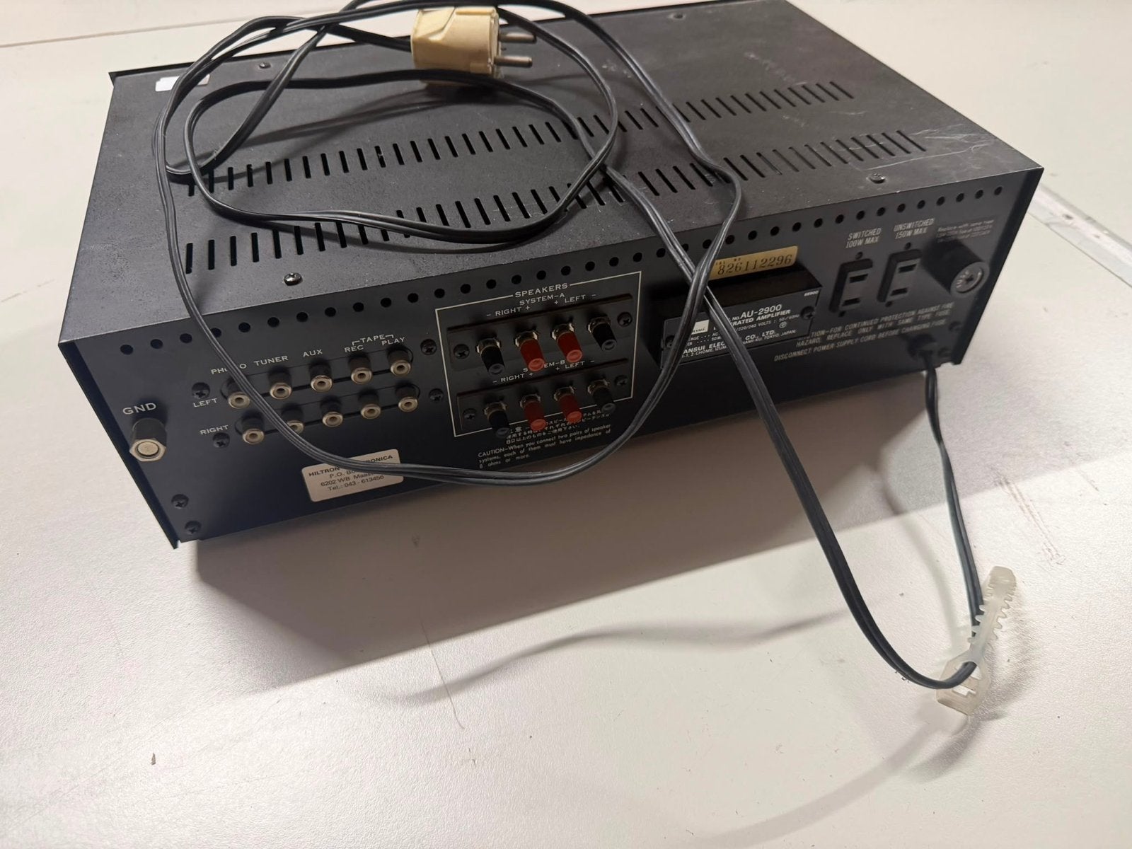 Sansui AU-2200 Geïntegreerde Versterker, Niet werkend, Ophalen, Overige merken, Minder dan 60 watt