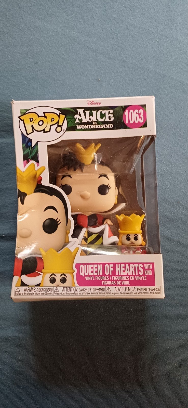 Alice in wonderland queen and king of hearts funko pop, Ophalen of Verzenden, Gebruikt