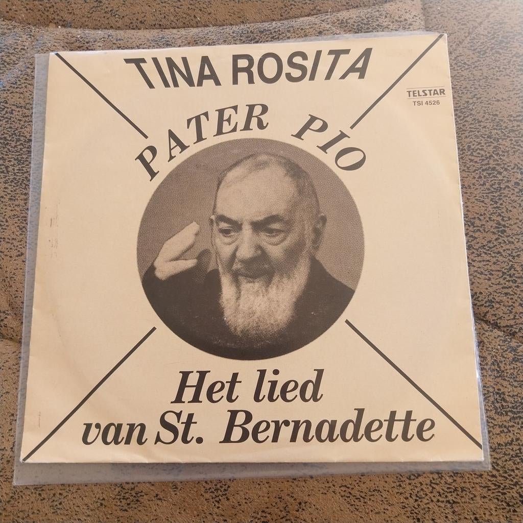 Tina Rosita - Pater Pio / Het lied van St. Bernadette Single, Gebruikt, Originele persing, 7 inch, Single