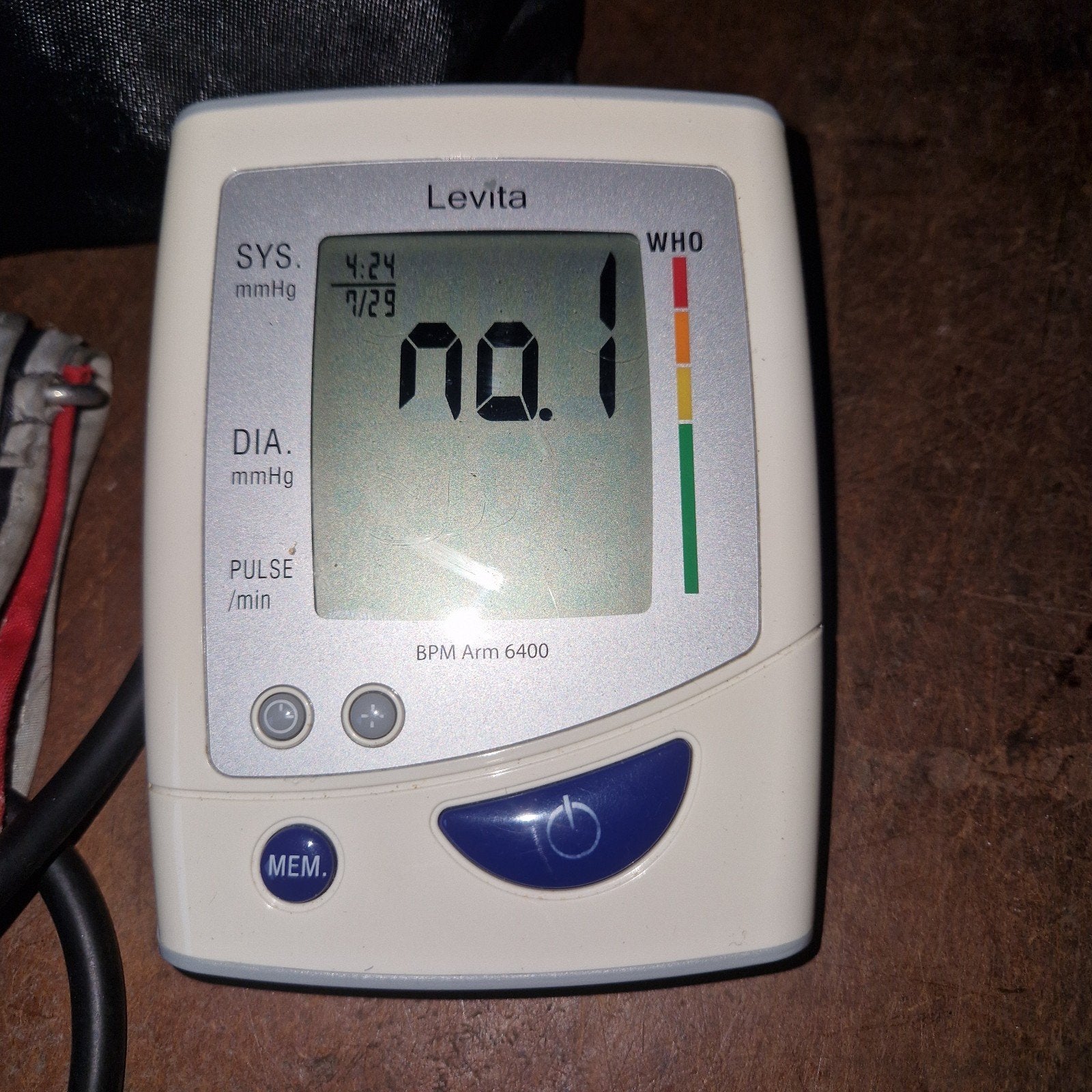 Levita BPM Arm 6400 Bloeddrukmeter met manchet en etui, Ophalen of Verzenden, Gebruikt, Overige typen