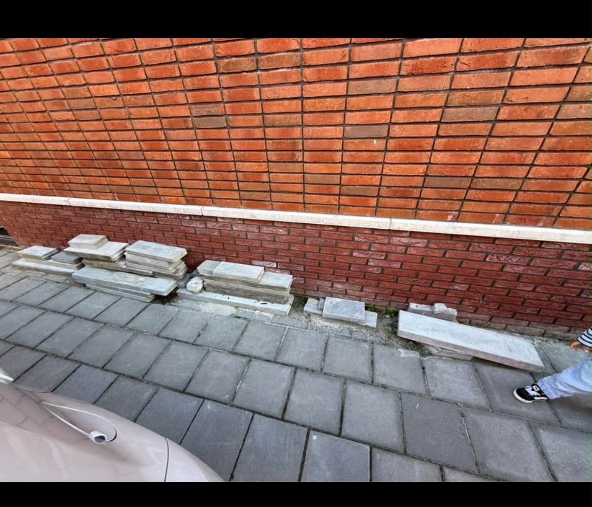Gratis opsluitbanden, Tuin en Terras, Ophalen, Gebruikt, Minder dan 5 m², Beton