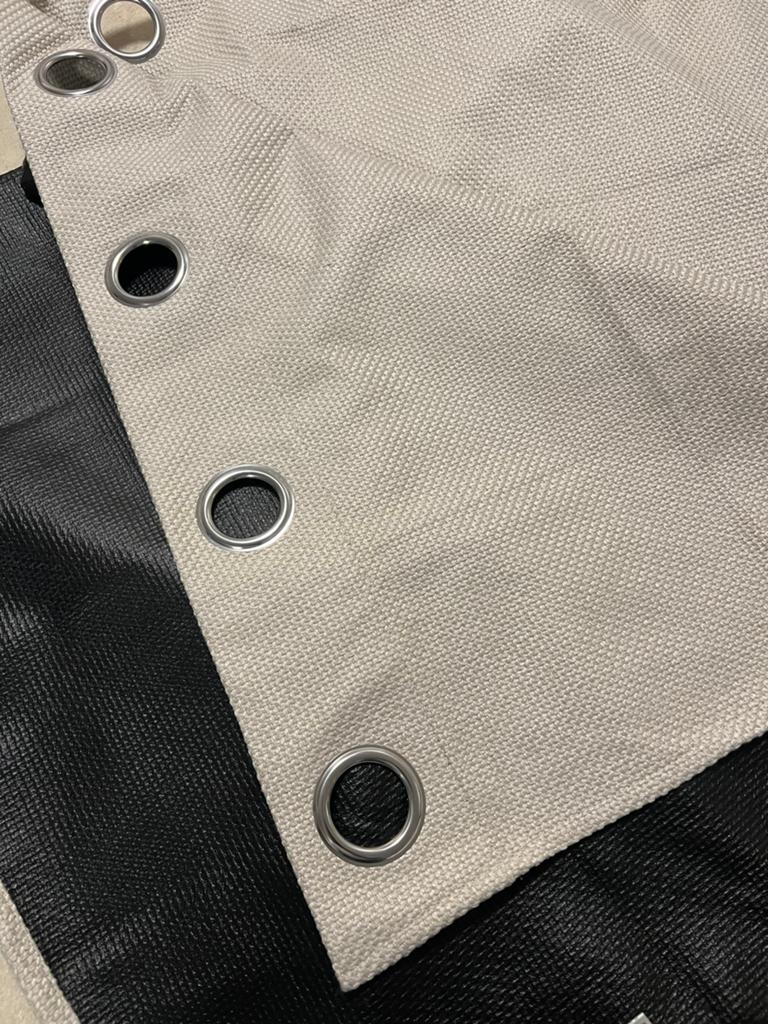 Beige gordijn (2 stuks), Ophalen, Zo goed als nieuw, Beige, 200 cm of meer