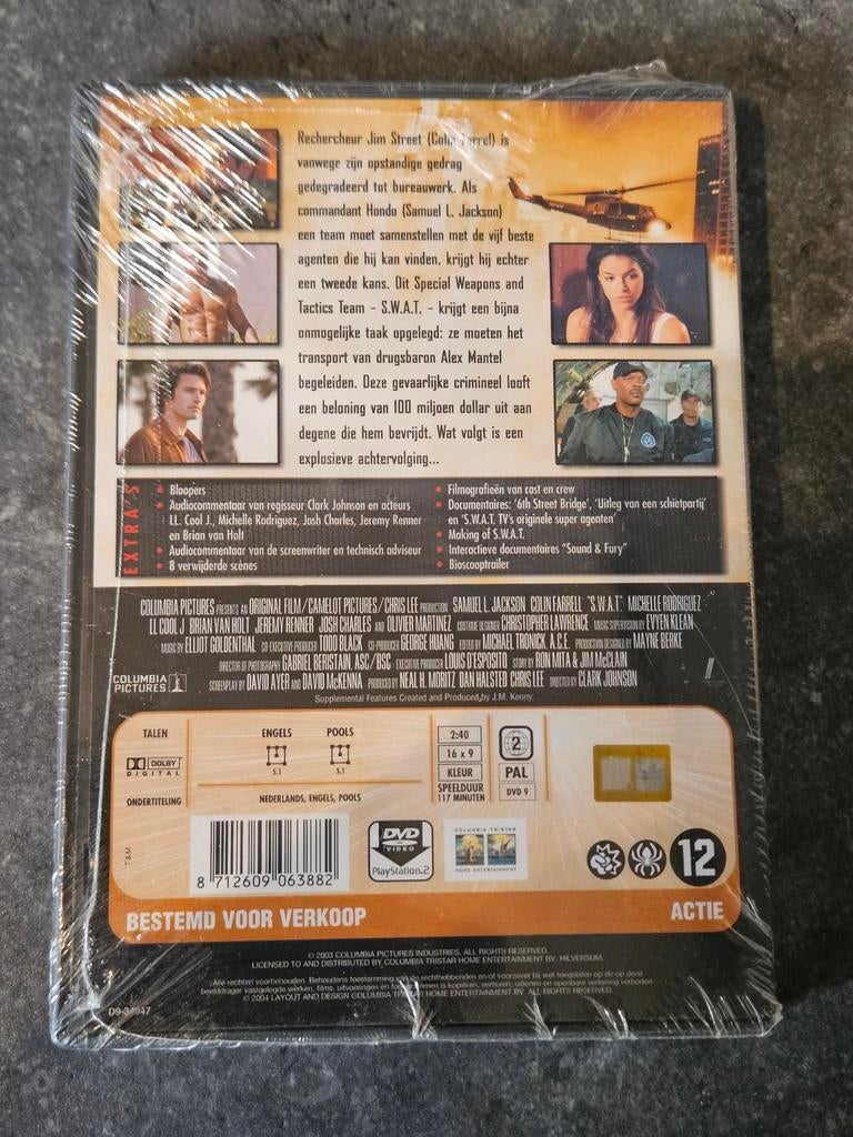 DVD S.W.A.T.  SWAT NIEUW gesealed, Vanaf 12 jaar, Ophalen of Verzenden, Nieuw in verpakking, Actie