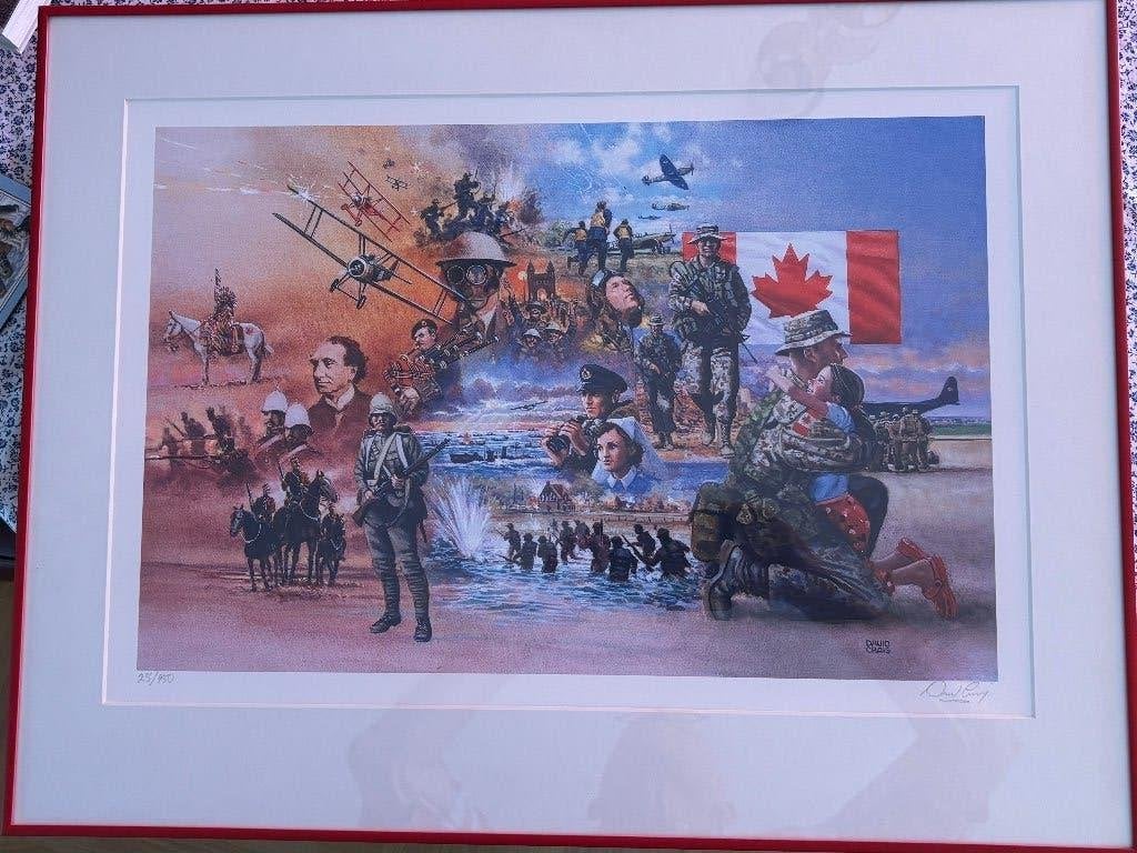 Canada geschiedenis prent, Verzamelen, Ophalen, Overige soorten, Overige gebieden, Foto of Poster