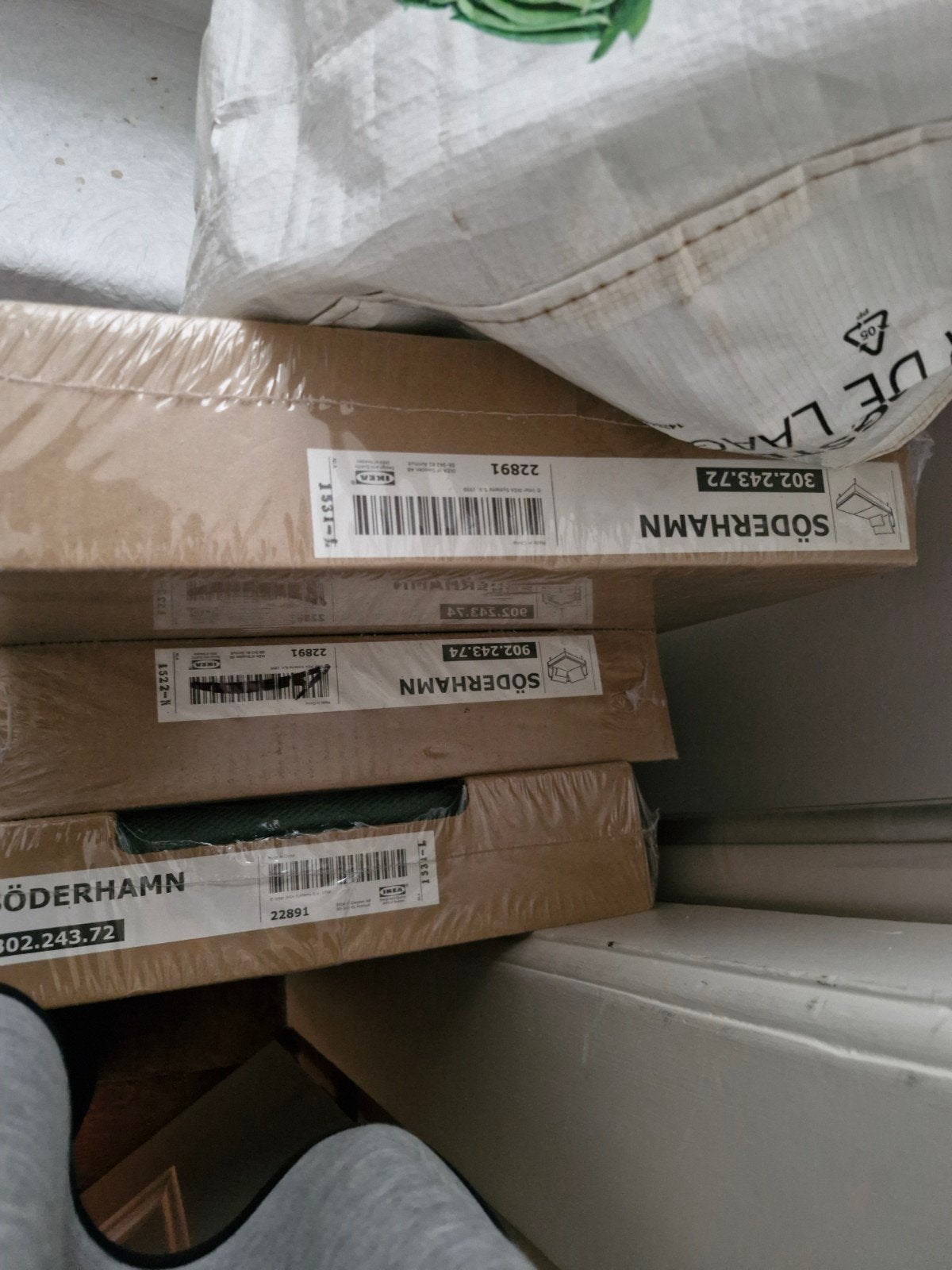 Nieuwe IKEA SÖDERHAMN hoezen - ongebruikt, Modern, Scandinavisch, Verzenden, 150 tot 200 cm, 75 tot 100 cm