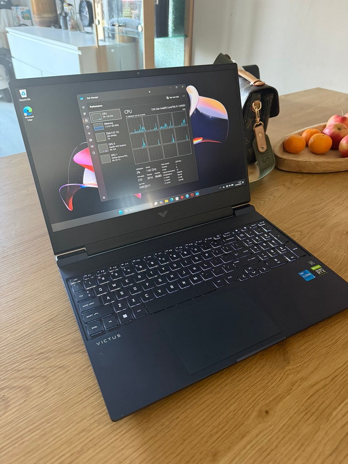 HP VICTUS gaming| i5-12450H. RTX3050. 16G. 144HZ., Computers en Software, 15 inch, Ophalen of Verzenden, Zo goed als nieuw, Gaming
