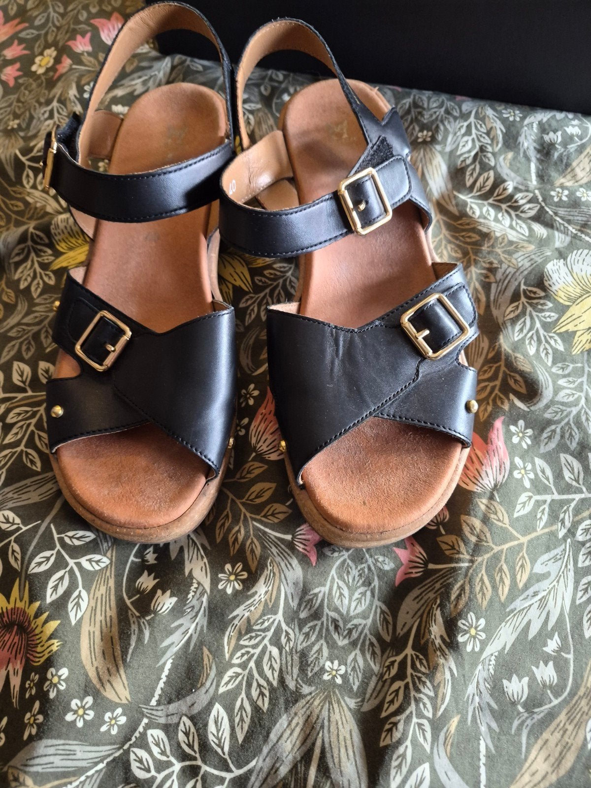 zgan Mephisto sandalen 40, Mephisto, Zwart, Zo goed als nieuw, Sandalen of Muiltjes