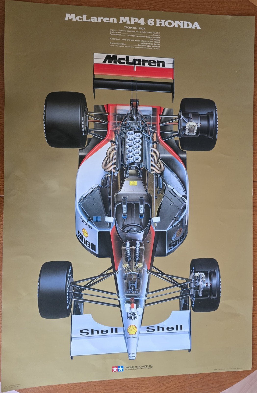 McLaren MP/46 poster 50x73cm, Ophalen, Groter dan 1:32, Auto, Overige merken