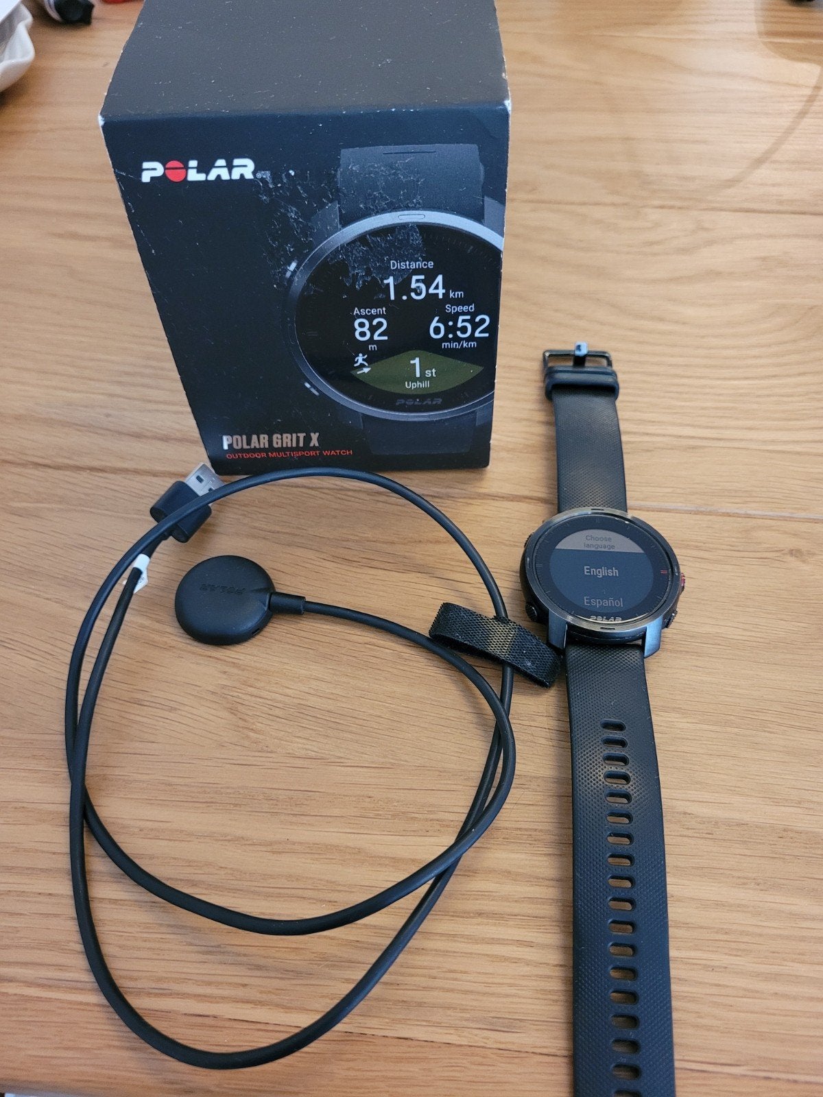 Polar Grit X Multisport Horloge - Zwart - M/L, Sieraden, Tassen en Uiterlijk, Sporthorloges, Gebruikt, Zwart, Ophalen of Verzenden