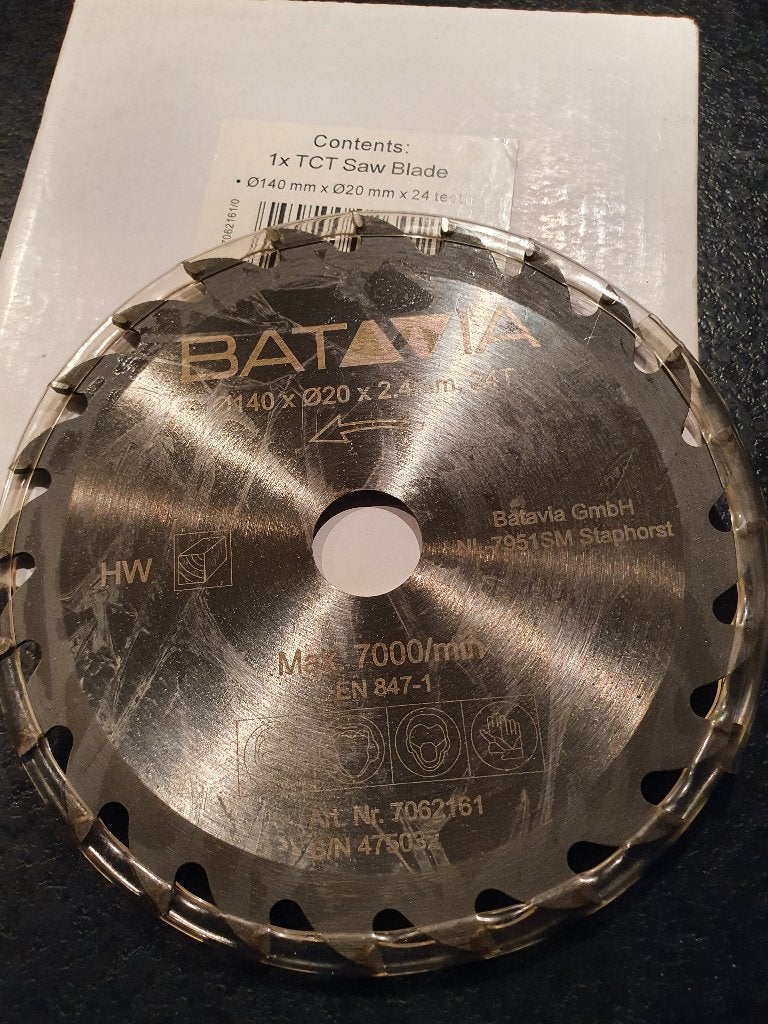 Batavia Zaagblad 140 x 20 x 24 T nieuw € 5,00, Ophalen, Cirkelzaag, Nieuw, Batavia