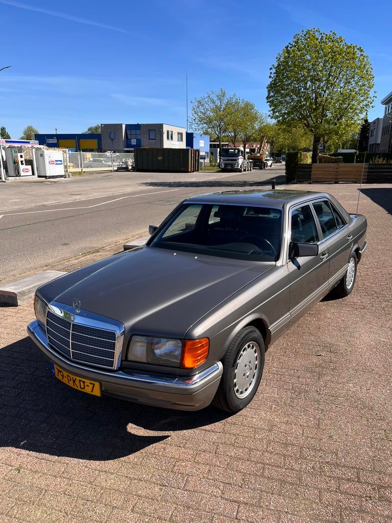 Mercedes Benz 300SE 1986 Belastingvrij., Auto's, Oldtimers, Automaat, Achterwielaandrijving, Bedrijf, Blauw