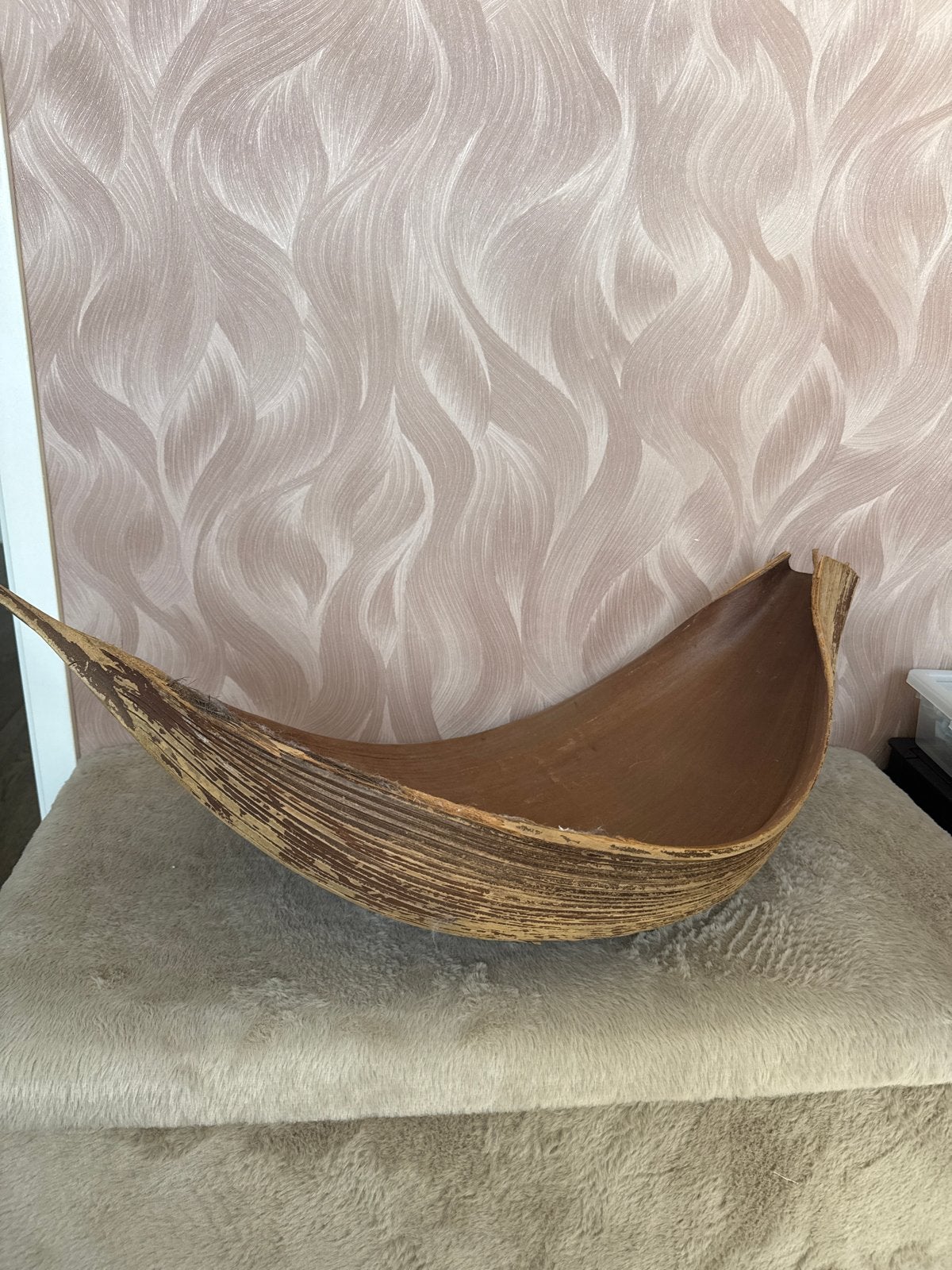 Decoratieve schaal van bananenblad - Newborn prop, Ophalen of Verzenden, Zo goed als nieuw