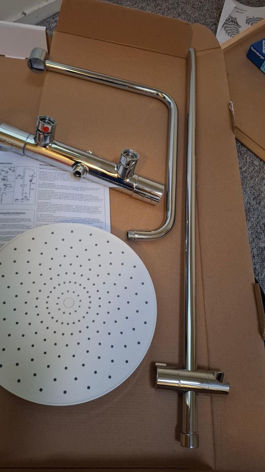 Nieuwe regendouche merk Ben, Ophalen, Nieuw, Chroom, Douche