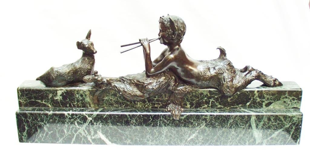 Art Deco Bronzen Beeld - Ary Bitter - Süsse Fres. Paris., Ophalen of Verzenden